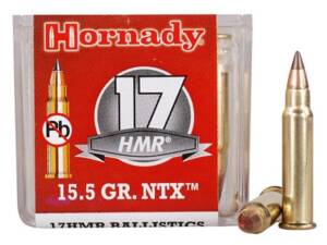 Hornady Varmint Express 17 Hornady Magnum Rimfire (HMR) Ammo 15.5 Grain Hornady NTX Polymer Tip  Box of 1000