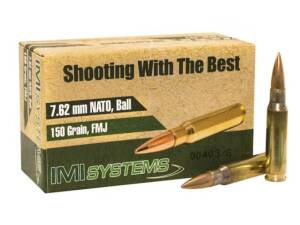 IMI M80 7.62x51mm NATO Ammo 150 Grain Full Metal Jacket Box of 500