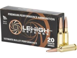 Lehigh Defense Controlled Chaos 6mm ARC Ammo 85 Grain Fragmenting Hollow Point Lead Free Box of 250