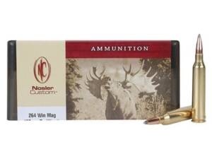 Nosler Custom 264 Winchester Magnum Ammo 125 Grain Nosler Partition Jacketed Soft Point Box of 100