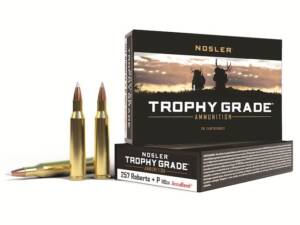 Nosler Trophy Grade 257 Roberts +P Ammo 110 Grain Nosler AccuBond Bonded Polymer Tip Box of 250