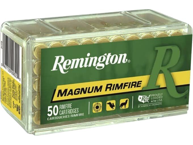 Remington 17 Hornady Magnum Rimfire (HMR) Ammo 17 Grain Jacketed Hollow Point Box of 1000