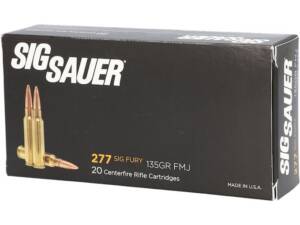 Sig Sauer Elite Performance 277 Sig Fury Ammo 135 Grain Full Metal Jacket Box of 500