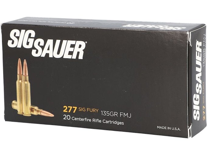 Sig Sauer Elite Performance 277 Sig Fury Ammo 135 Grain Full Metal Jacket Box of 500