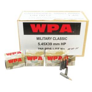 Wolf Performance Military Classic 55 gr Soft Point 5.45x39mm Ammo 1000 RDS
