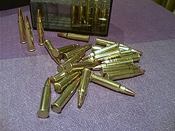 A case of .17 HMR rounds with hollow points
