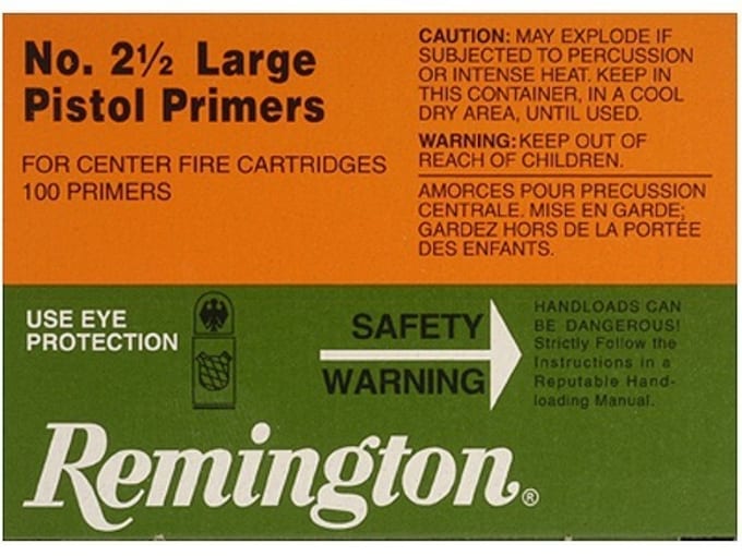 Remington Large Pistol Primers #2-12