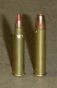 Left: .17 HMR,Right: .22 WMR
