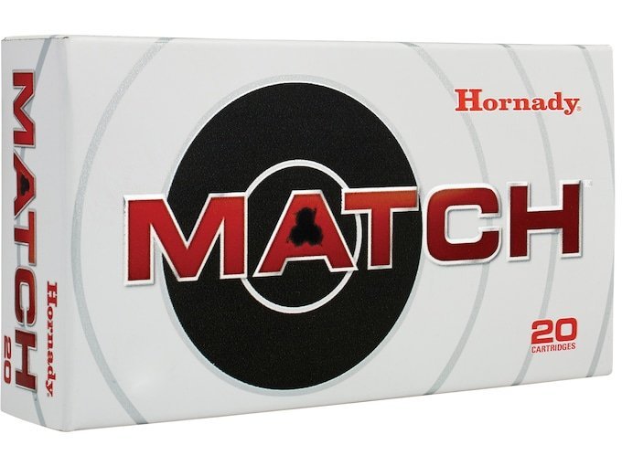 Hornady Match 22 Creedmoor Ammo 80 Grain Hornady ELD Match Polymer Tip Box of 500