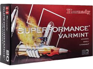 Hornady Superformance Varmint 204 Ruger Ammo 24 Grain Hornady NTX Polymer Tip Lead Free Box of 500