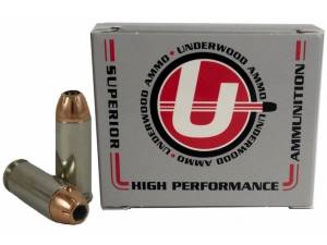 Underwood 10mm Auto Ammo 155 Grain Hornady XTP Jacketed Hollow Point Box of 500 Rounds