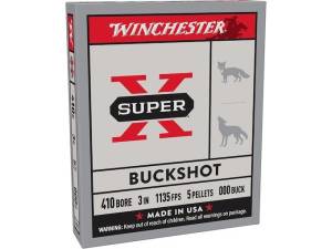 Winchester Super X 410 Buckshot Ammo 3" box of 500 rounds